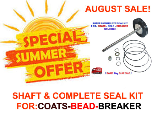 1-NEW Bead Breaker seal kit and shaft assembly