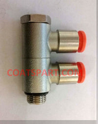 6MMX1/8 DBL BANJO PUSH FITTING