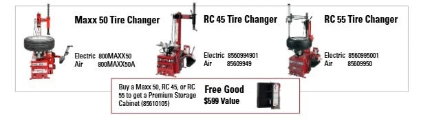 New Coats MAXX 50 Tire Changer w 1yr supply of duckheads