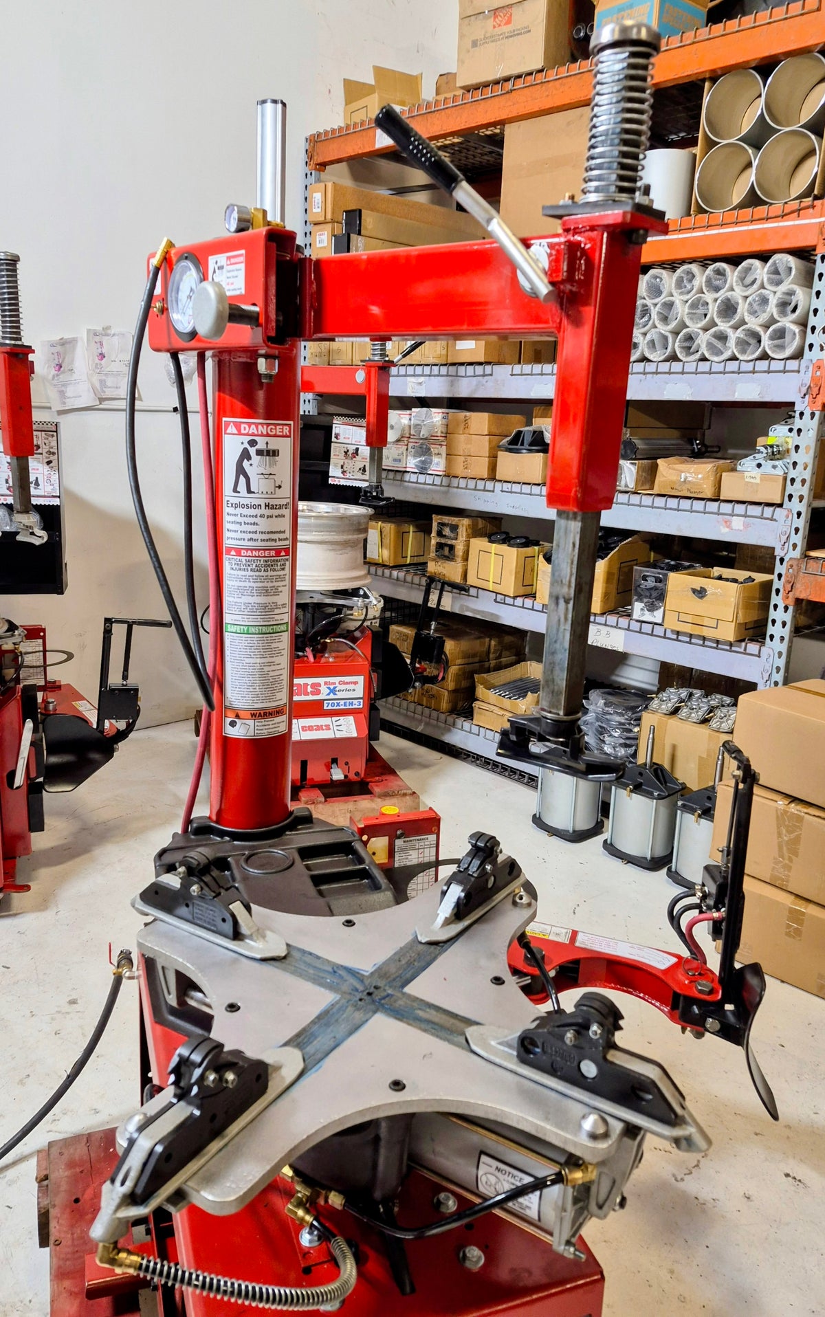 Tire Changer Coats 50 series with 1/HP air Motor rim clamp 1yr warranty