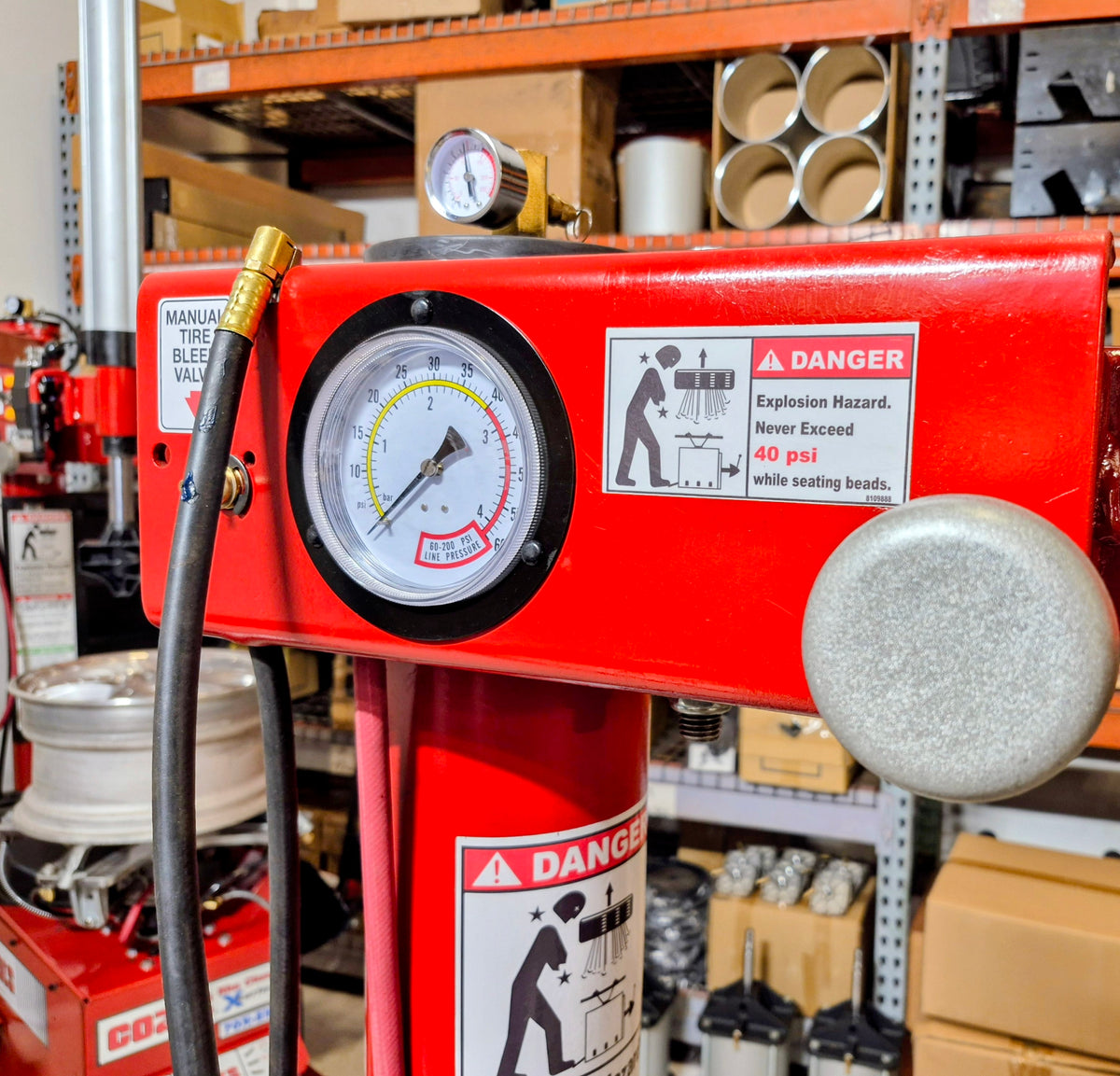 Tire Changer Coats 50 series with 1/HP air Motor rim clamp 1yr warranty