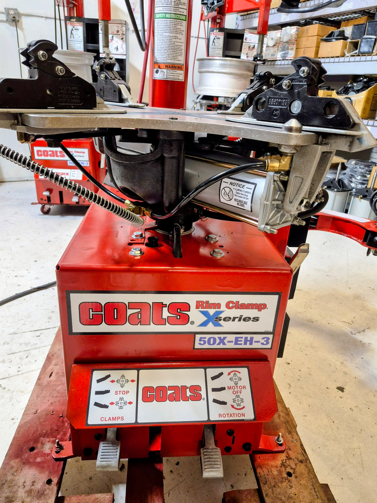 Tire Changer Coats 50 series with 1/HP air Motor rim clamp 1yr warranty