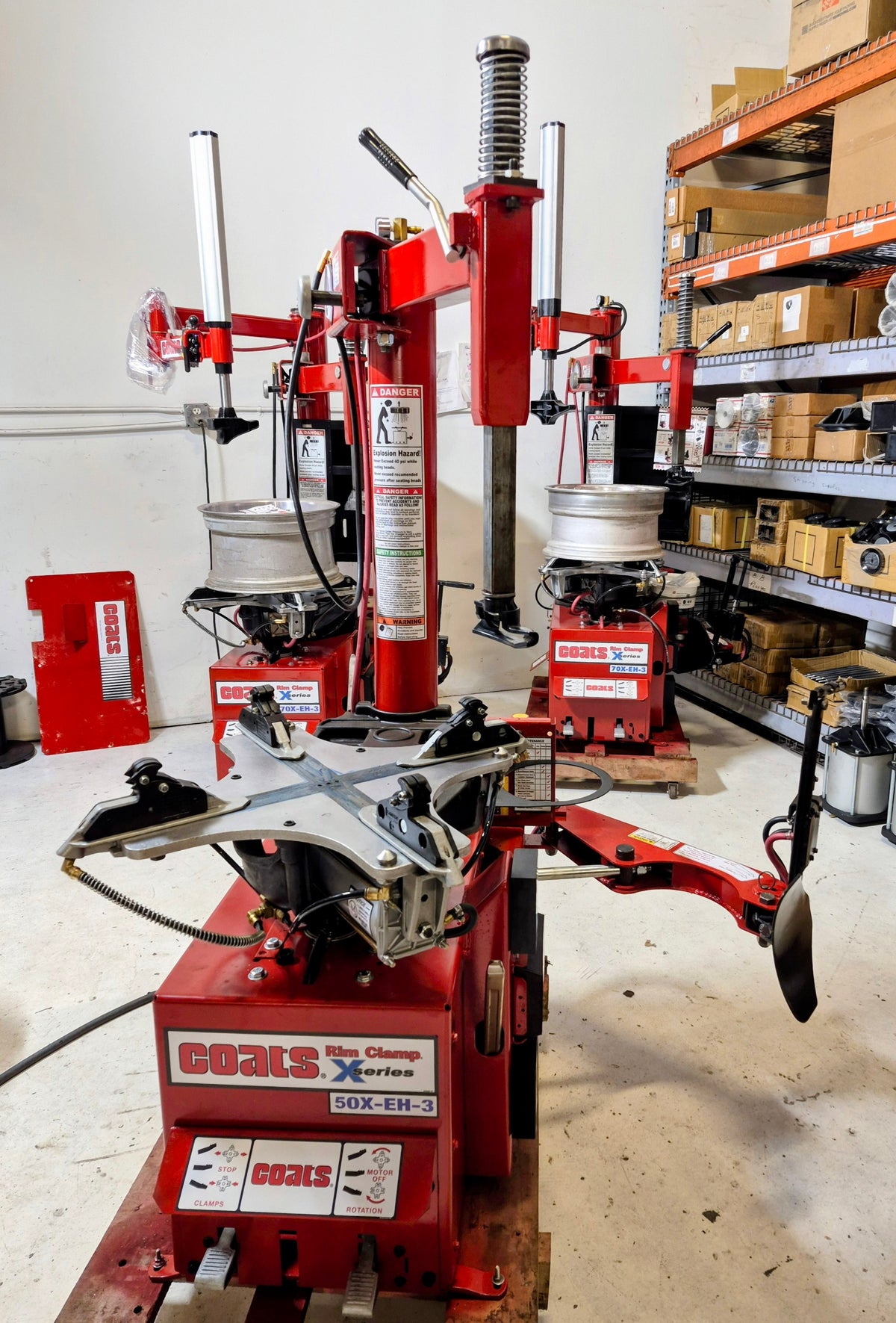 Tire Changer Coats 50 series with 1/HP air Motor rim clamp 1yr warranty