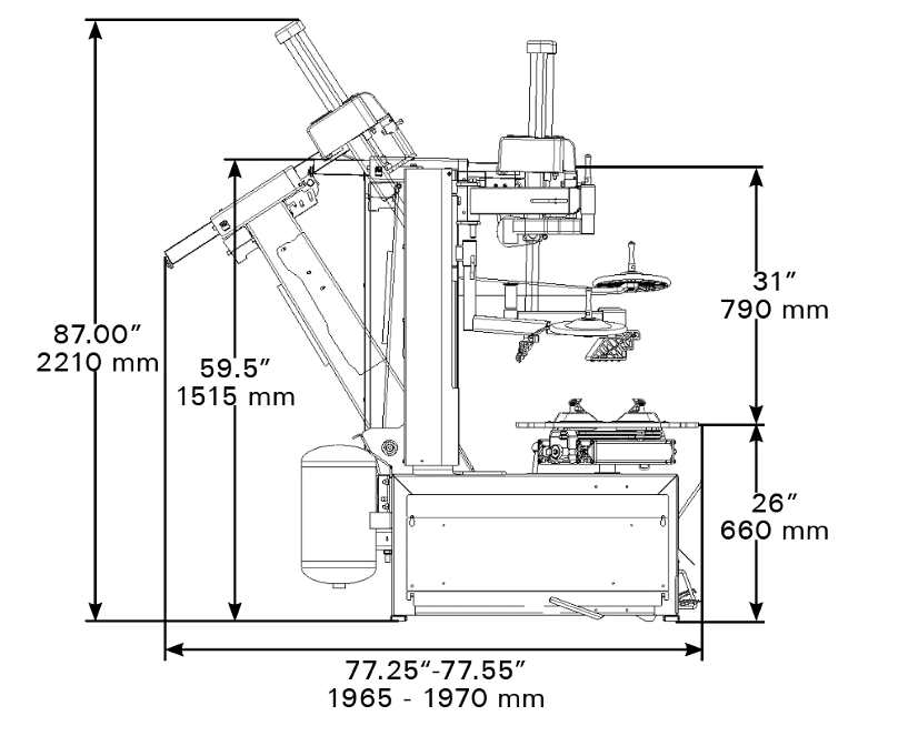 New Coats 9028E Rim Clamp Tire Changer